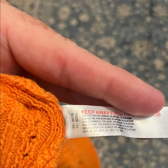 Free People Carly Swift Knit Orange Cropped Pullover Modern Sweater Bohemian - Picture 10 of 12